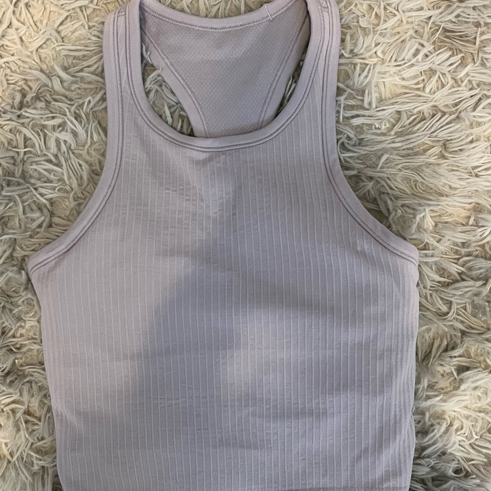 Lululemon ebb to street cropped tank top